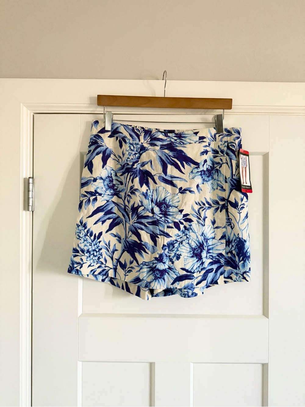 Ellen Tracy Skort Linen Blend Skirt shorts Size M - Picture 12 of 13